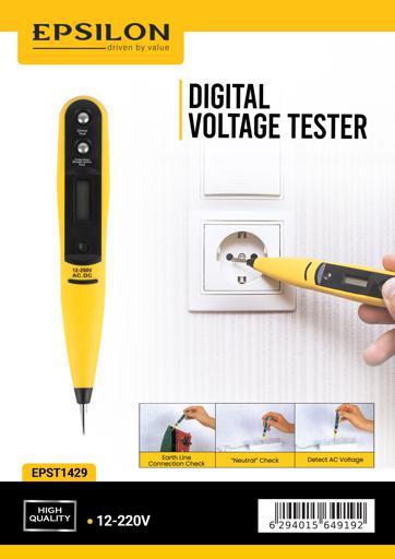 Epsilon Digital Voltage Tester 12-220 V Range