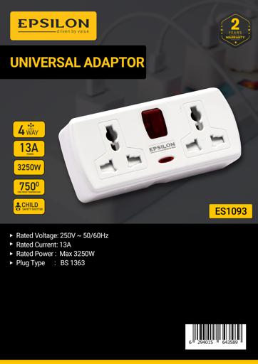 Epsilon 4 Way Universal Adapter