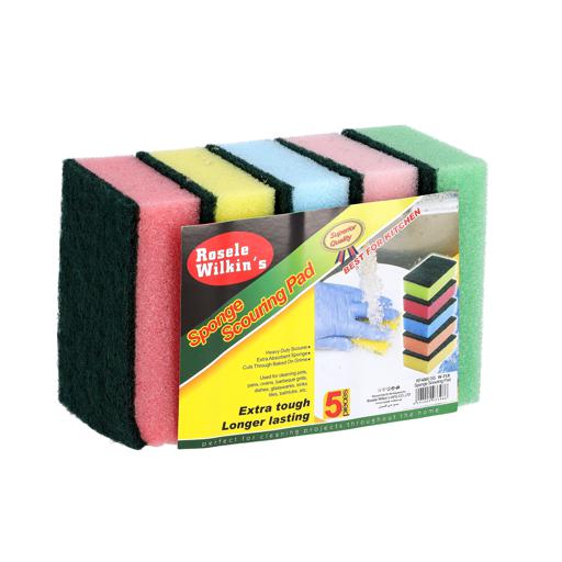 Royalford Rosele Wilkins Sponge Scrubber Set, 5 Pcs