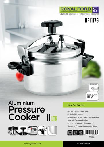 قدر ضغط رويال فورد من الألومنيوم، سعة ١١ لترًا