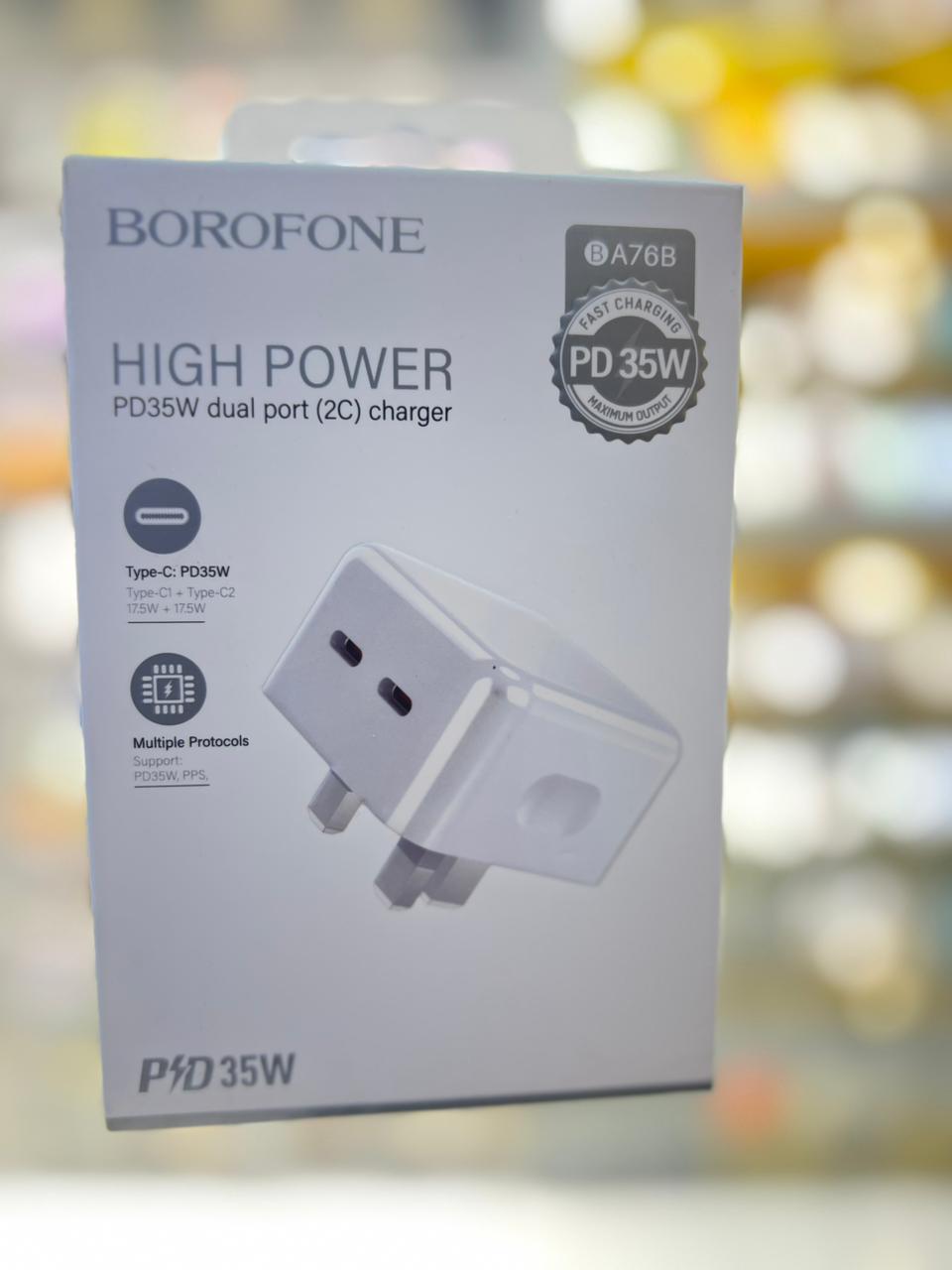 Borofone BA76B PD35W dual port (2C) charger
