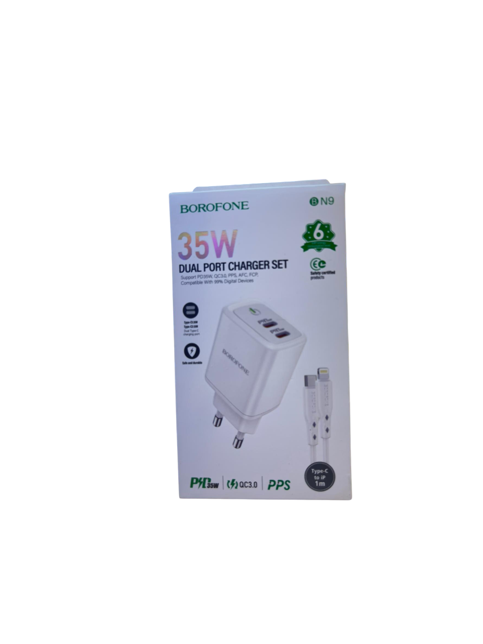 Borofone BN9 35W Dual Port Charger Set