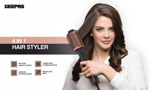 Geepas 4-IN-1 Hair Style 3 Speed, 3 Heat Settings
