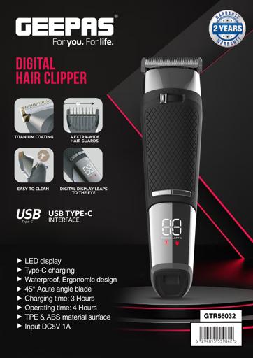 ئامێری قژبڕی دیجیتاڵی Geepas