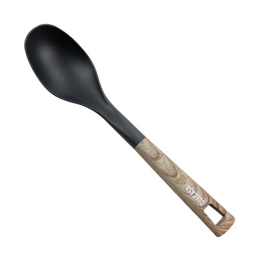 Delcasa Nylon Serving Spoon-Serving Spoon with Wooden Finish PP Handle