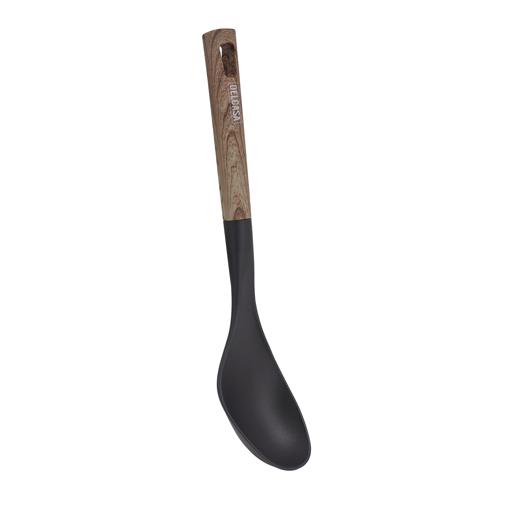 Delcasa Nylon Serving Spoon-Serving Spoon with Wooden Finish PP Handle