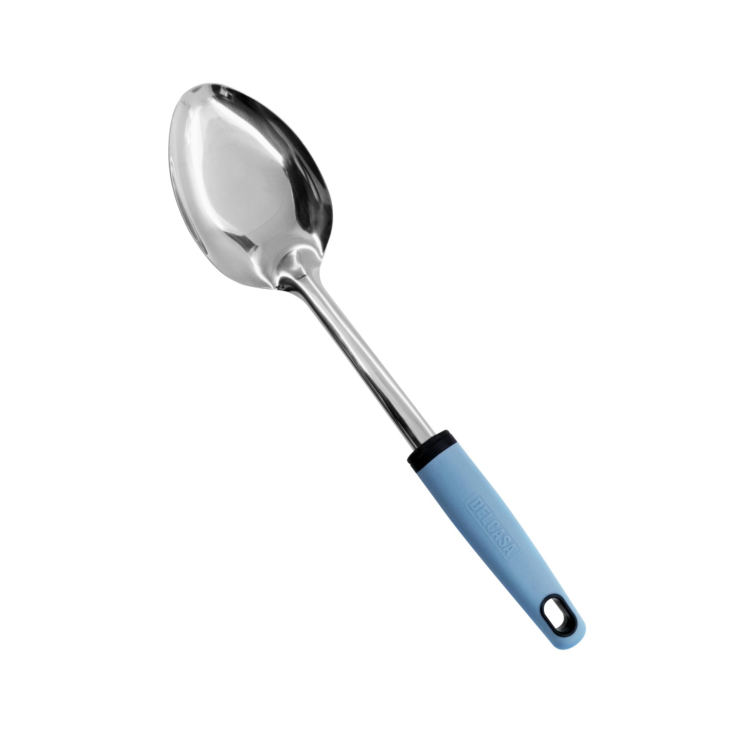 Delcasa Stainless Steel Serving Spoon-Heat Resistant/ Silver and Blue color option