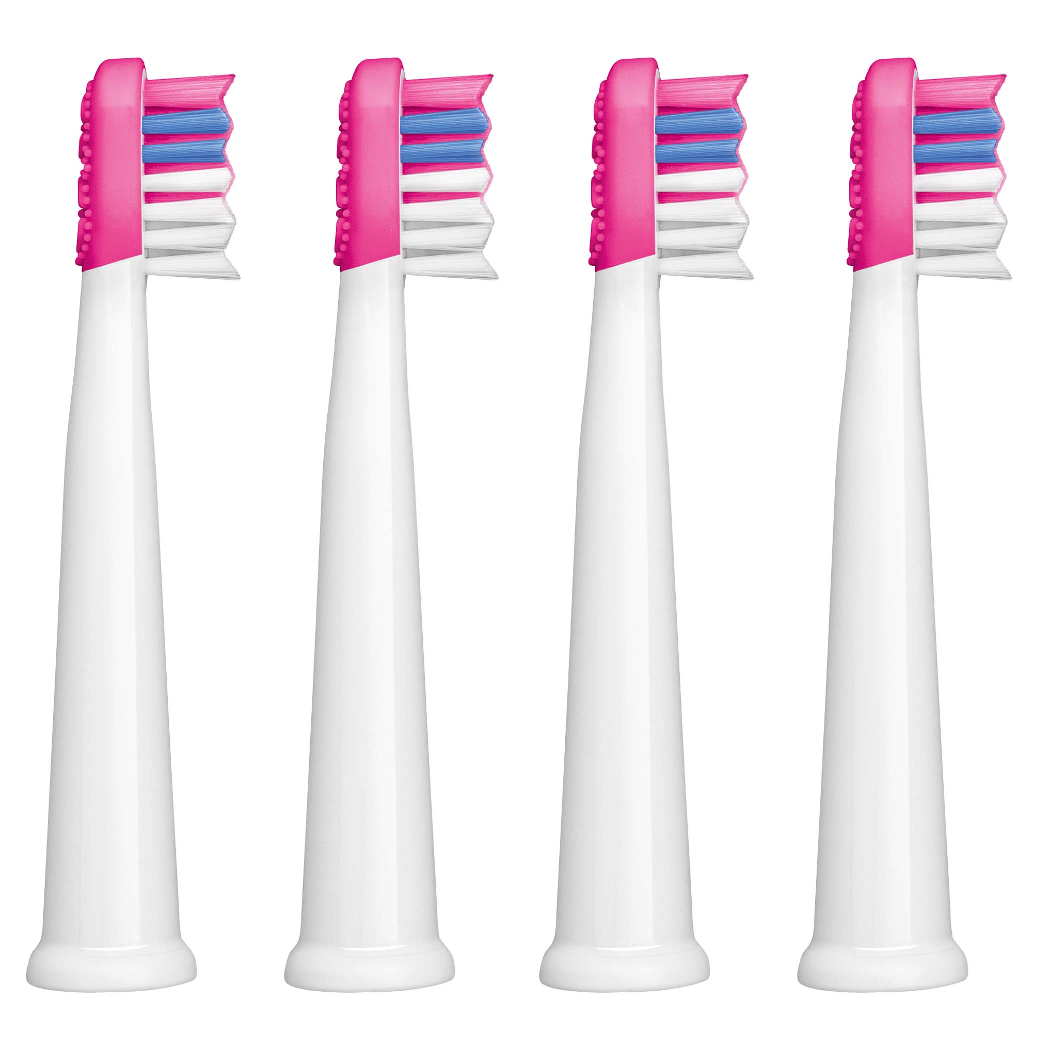 4-piece children's toothbrush heads compatible