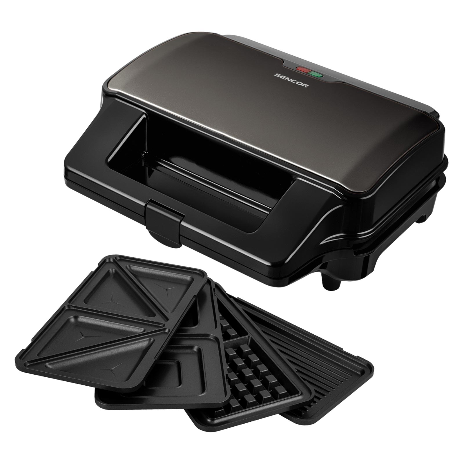 4-in-1 Sandwich Maker 900W black