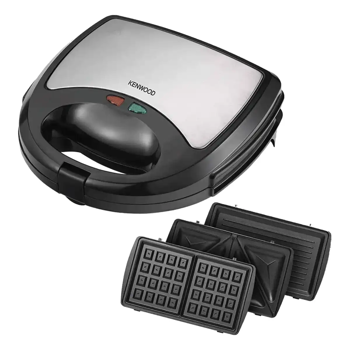 Kenwood 3-in-1 Sandwich Maker, Steel/Black image 1