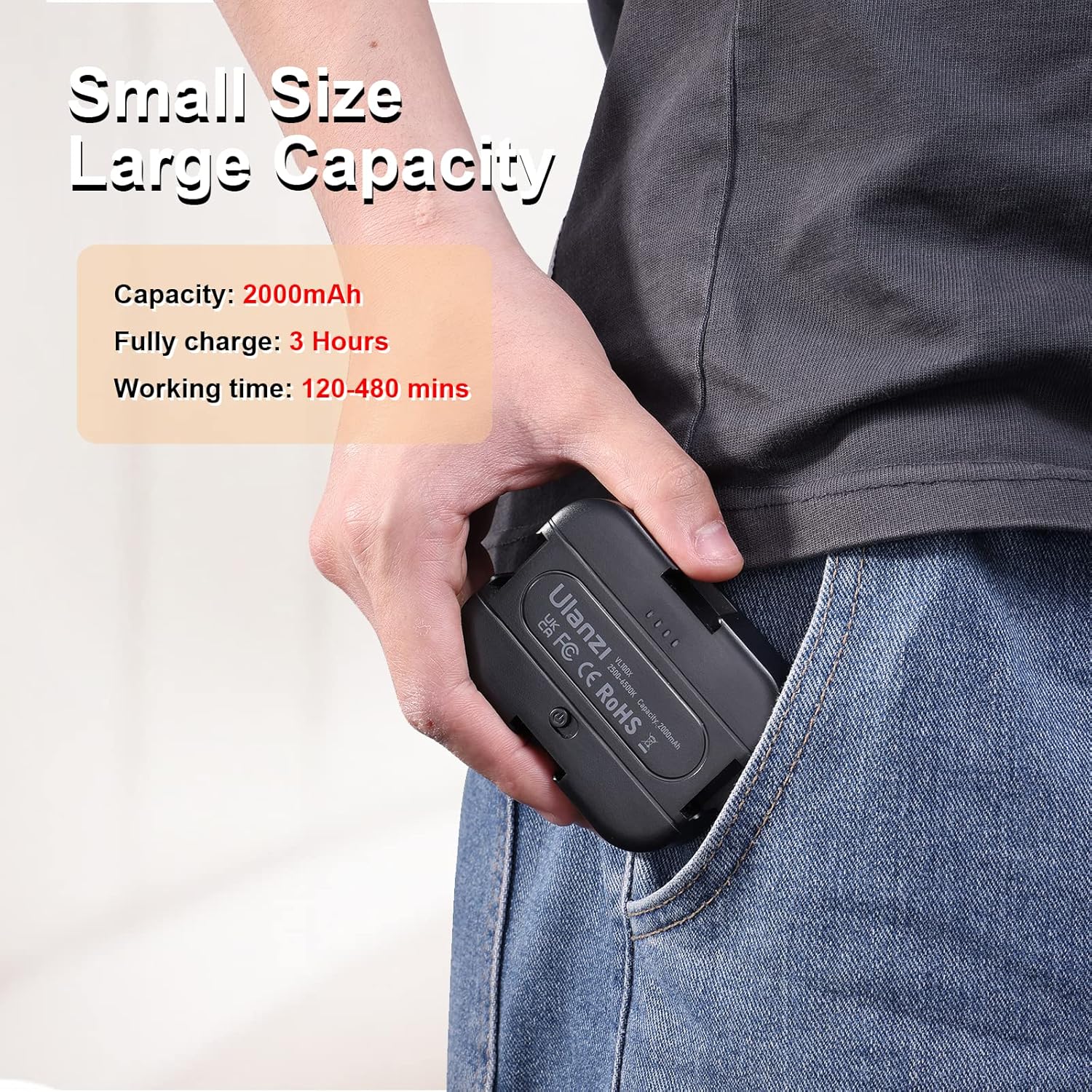 vigem Selfie Light by Yolanzi, LED Clip-On Light Panel for Mobile/Laptop/Tablet/Computer