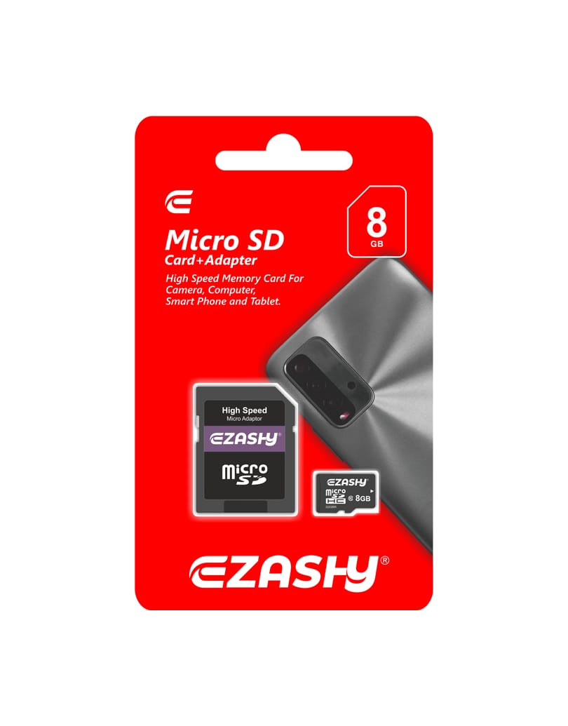8GB Micro SD card+Adapter