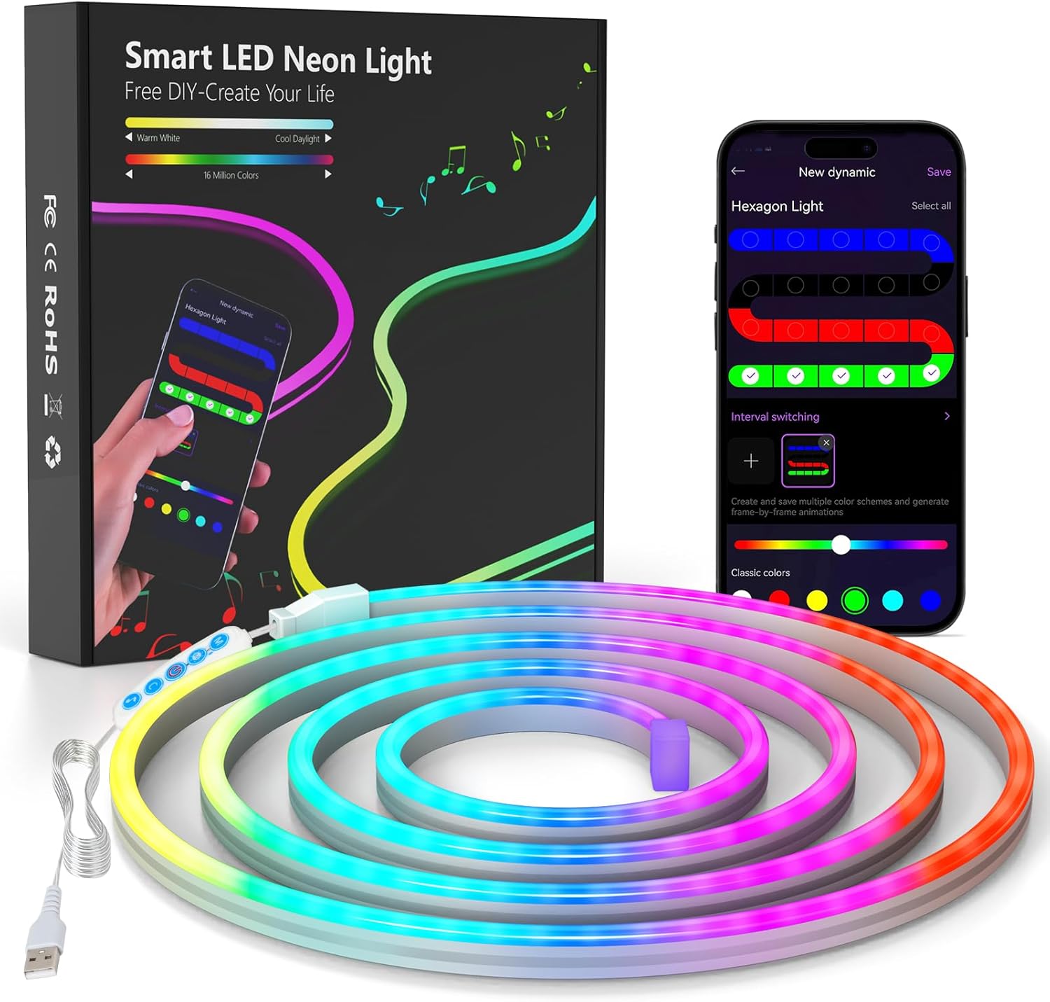 Led Neon Rope Light -2M
