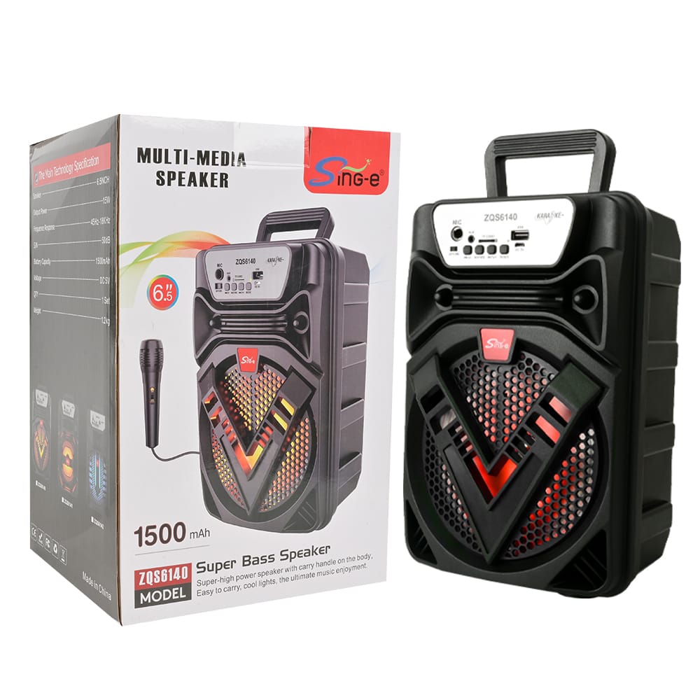 SING-E ZQS6140 Super Bass portable wireless speaker