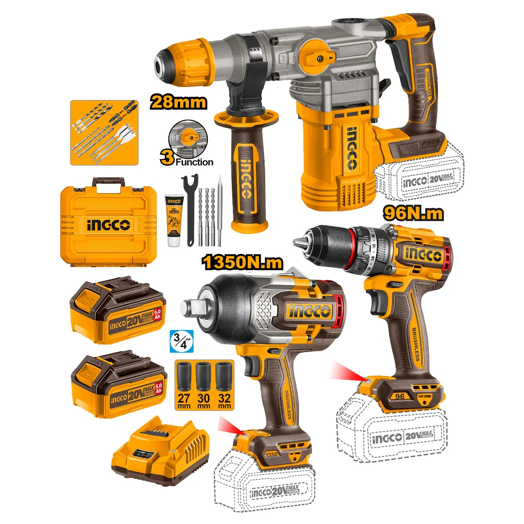 Cordless 3 Pcs Combo Kit