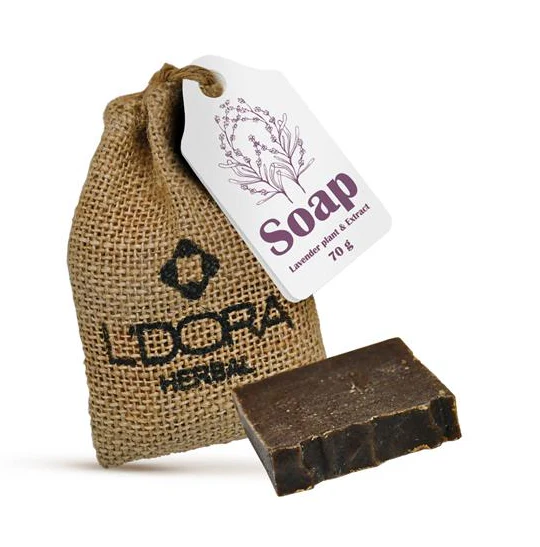 L’DORA HERBAL SOAP with Lavender Extract, 70g color option