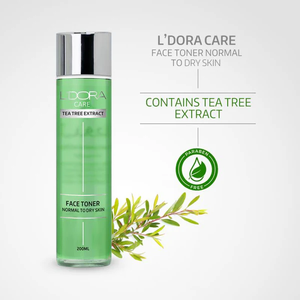 L'DORA CARE FACE TONER FOR NORMAL TO DRY SKIN, 200 ml