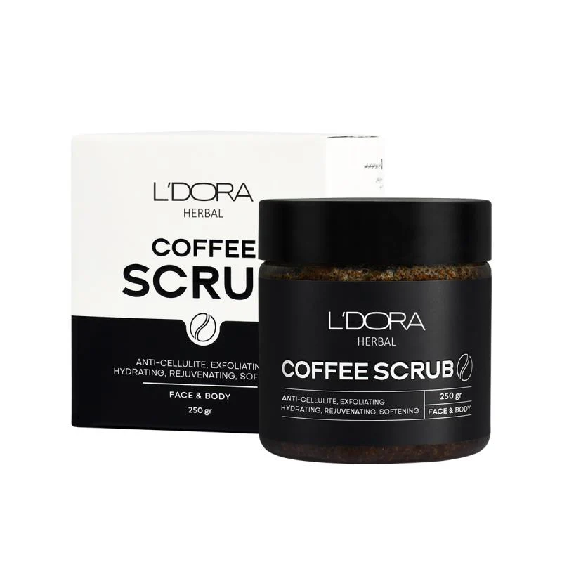 L'DORA HERBAL FACE & BODY COFFEE SCRUB