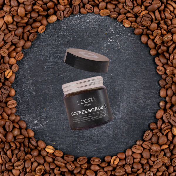 L'DORA HERBAL FACE & BODY COFFEE SCRUB
