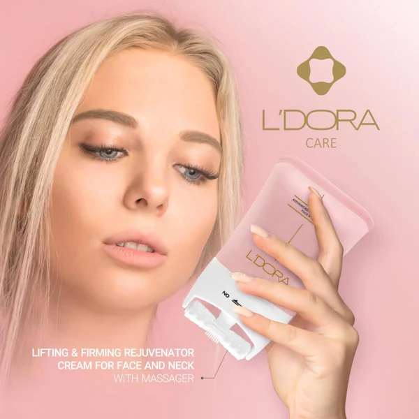 L'DORA LIFTING & FIRMING CREAM FOR FACE AND NECK WITH MASSAGER (100ml)