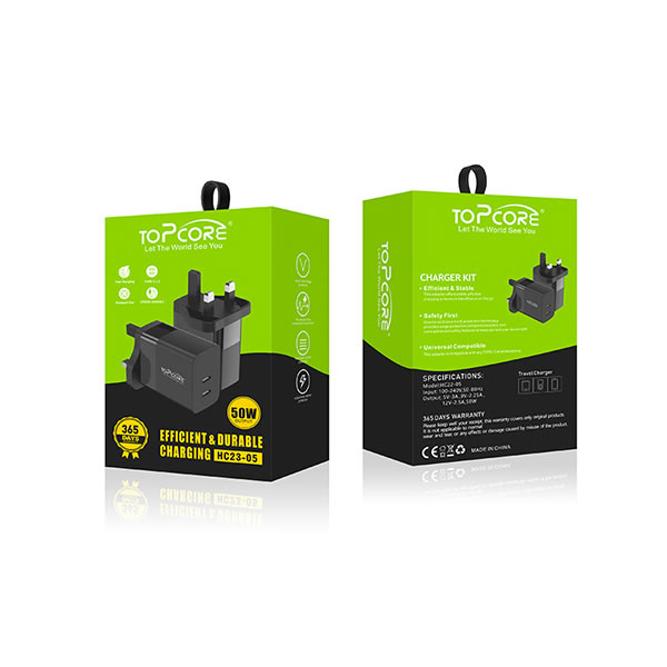 شاحن توب كور 50 واط (HD23-05)