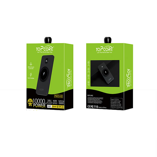 Top Core 10000mAh magnetic wireless power bank (PW23-02)