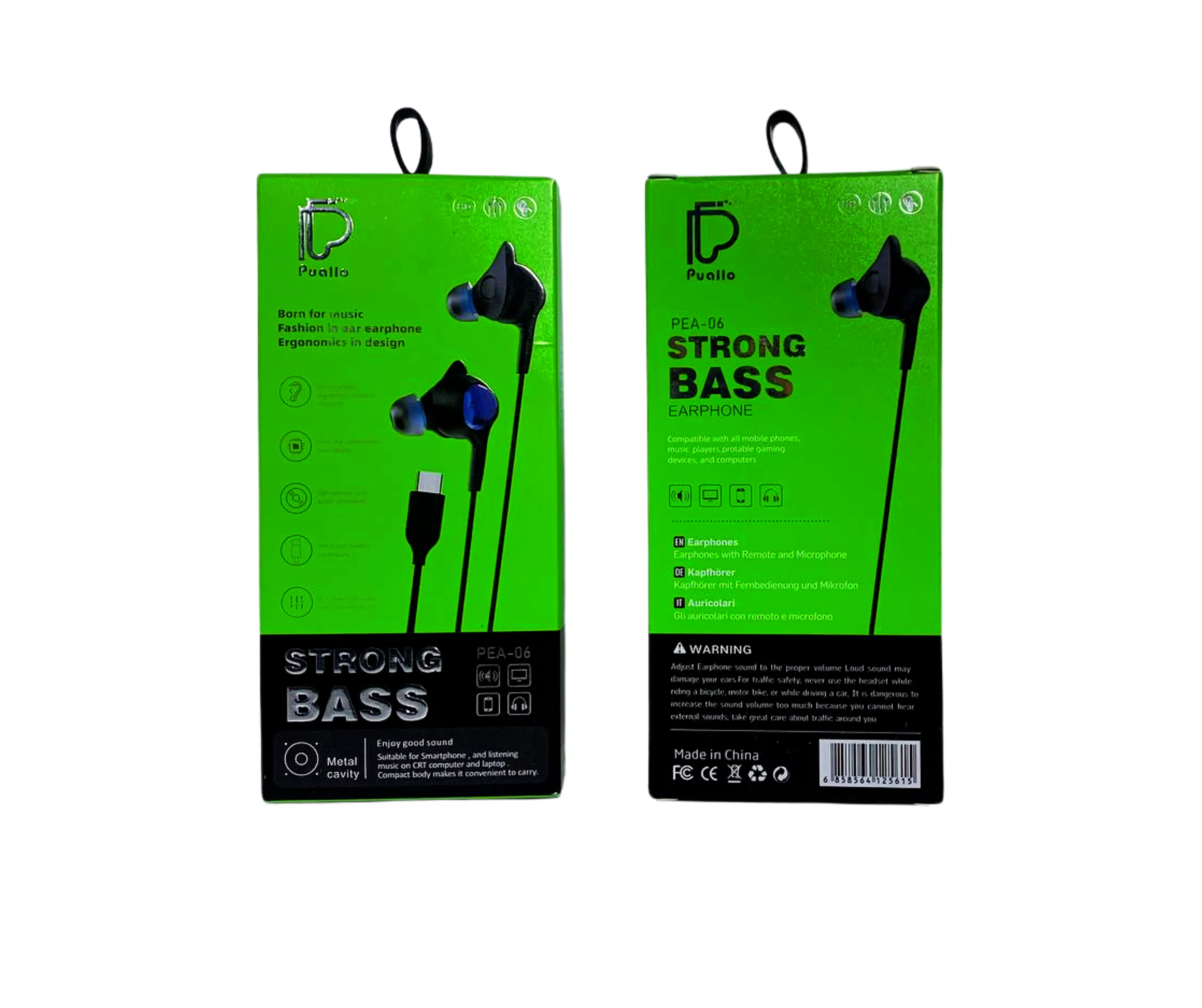 سماعات أذن  Pualla PEA-06 Strong Bass
