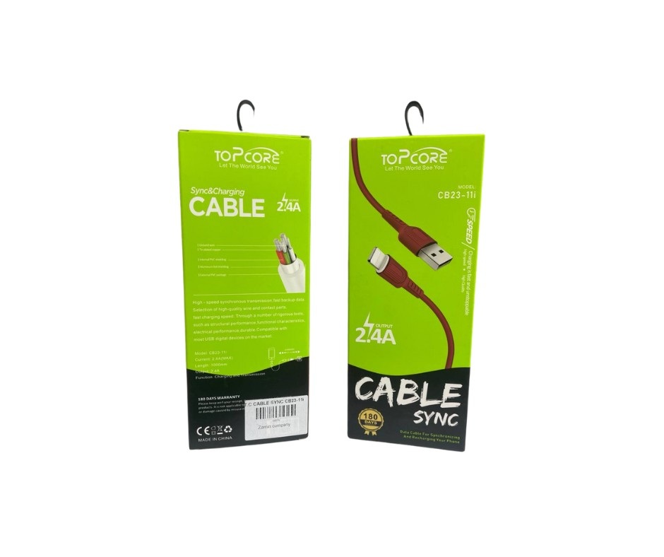 Topcore CB23-11I USB-A to Micro-USB charging and data cable
