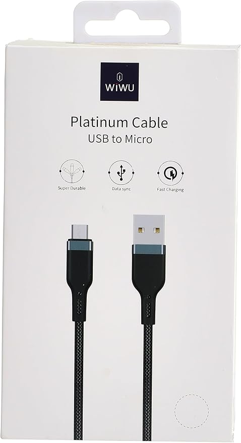 WIWU Platinum Fast Charging and Data Transfer Cable PT03 USB to Micro 2m