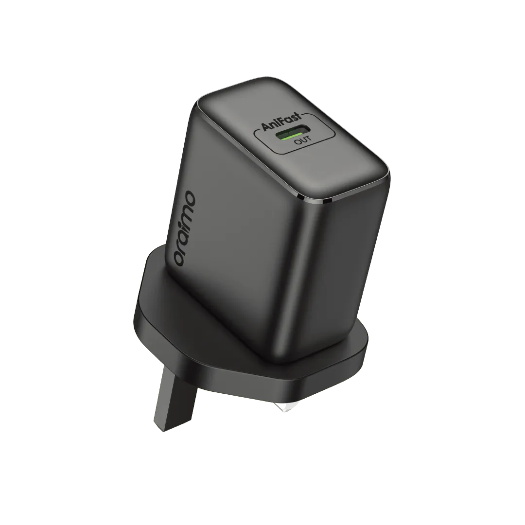 Oraimo PowerGaN 251 OCW-5251UCC Charger - 25W - Fast Charging - Black