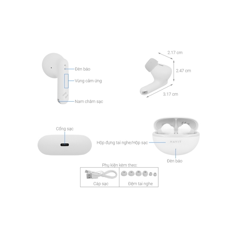 Havit TW986 True Wireless Earbuds