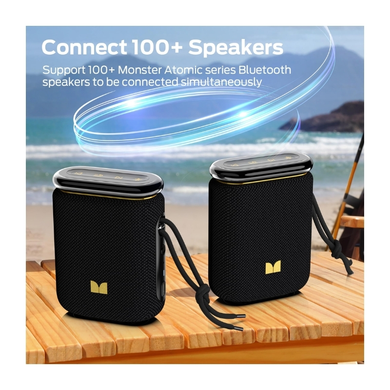 Monster Atomic Pebble Portable Bluetooth Speaker 15W