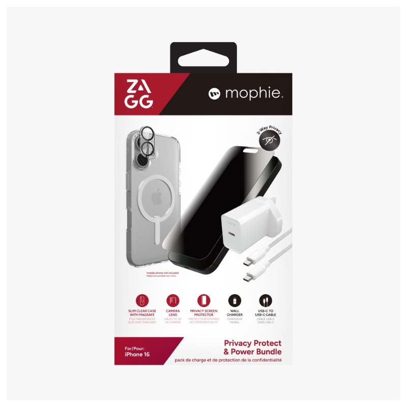 Zagg 5 in 1 Bundle For iPhone 16