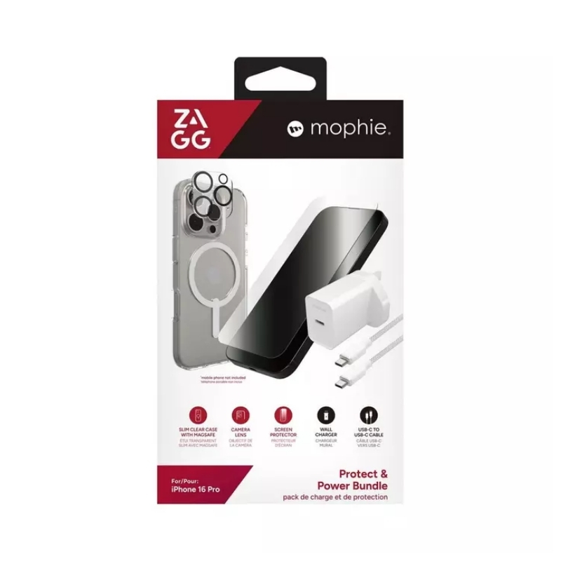 Zagg 5 in 1 Bundle For iPhone 16 pro max