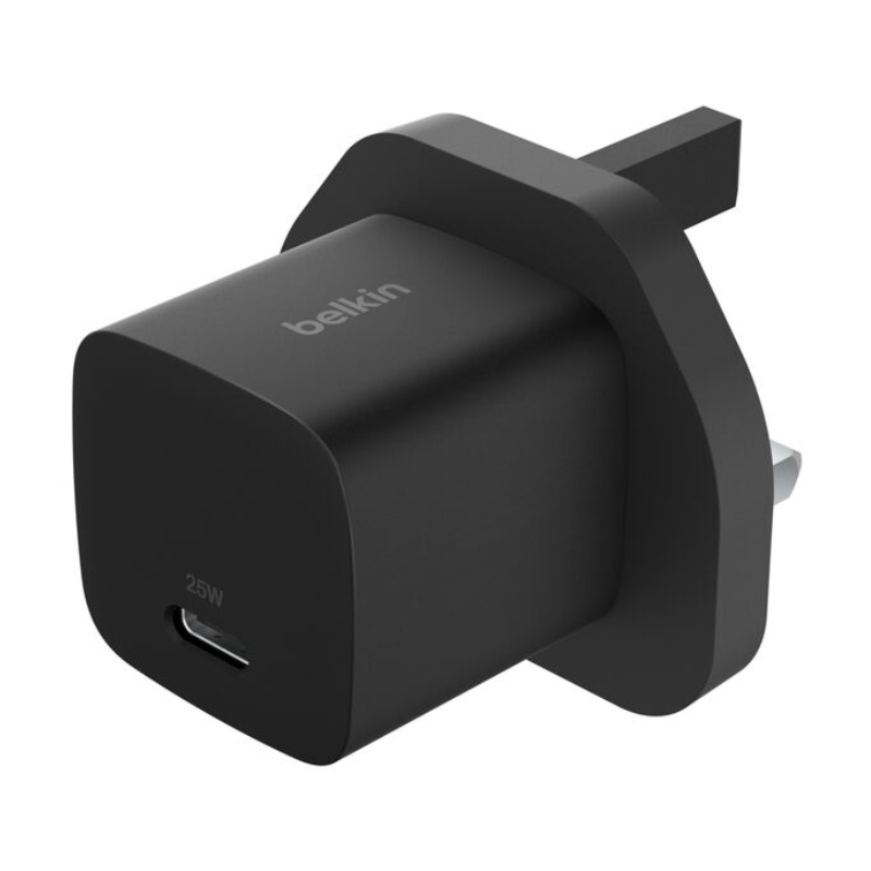 شاحن حائط بلكن PD 25W PPS USB-C أسود (رأس الشحن)