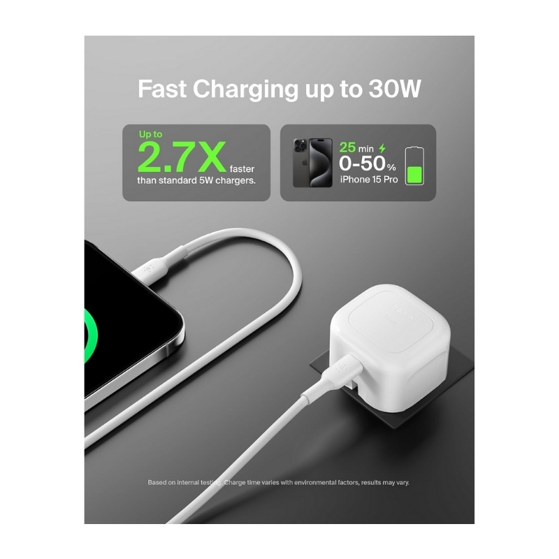 Belkin BoostCharge CUBIC 30W USB-C PD GaN