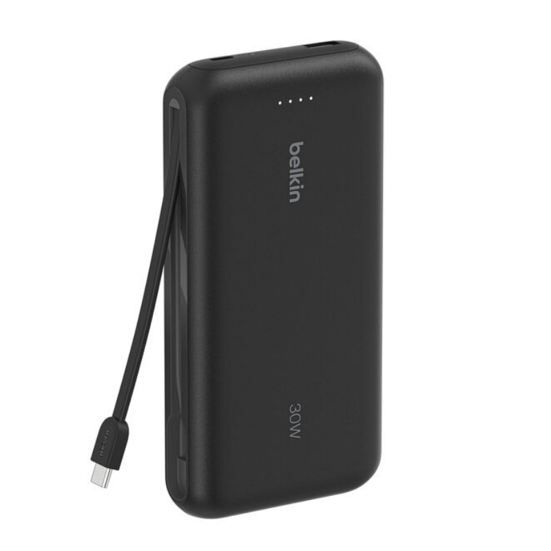Belkin Power Bank 20K 30W with Integrated Cable