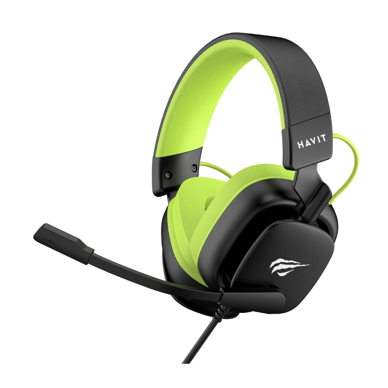 Havit H2048U Wired Gaming Headset in Black and Green
