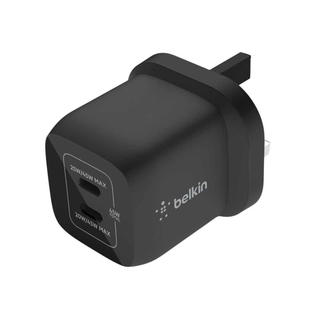 Belkin Dual USB-C GaN Wall Charger with PPS 45W