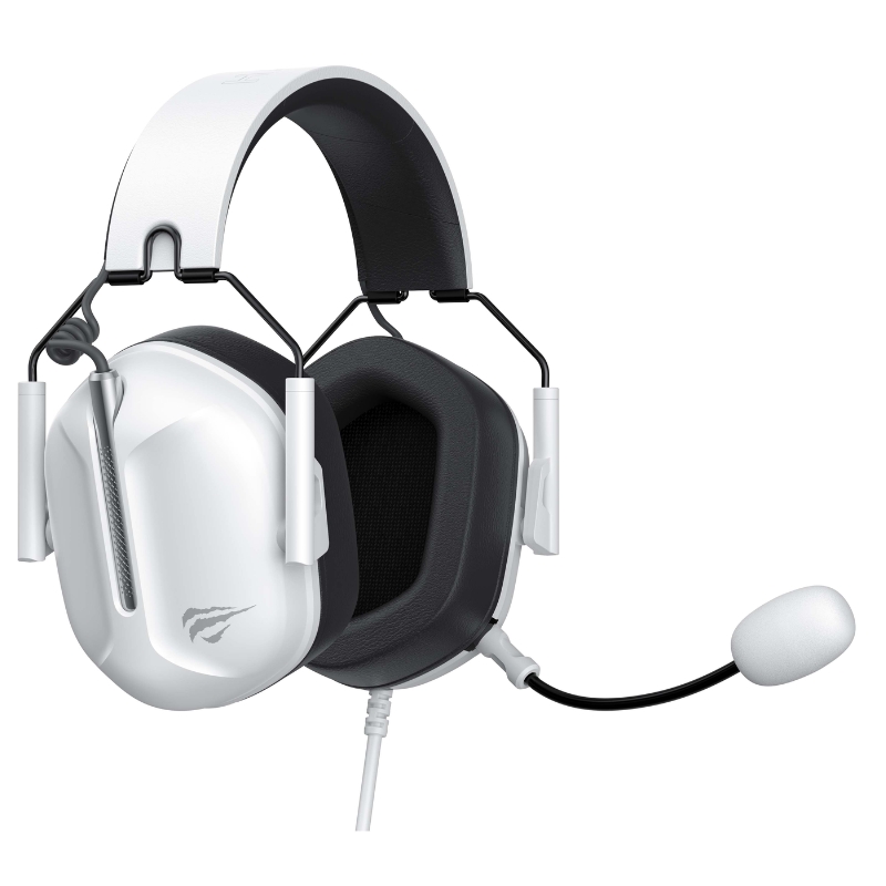 Havit H2033d Wired Gaming Headset in White and Black