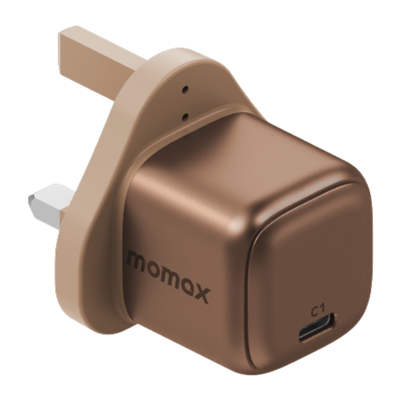 Momax Charge & Port GaN 20W charger (UK) Gold 1 port / USB-C