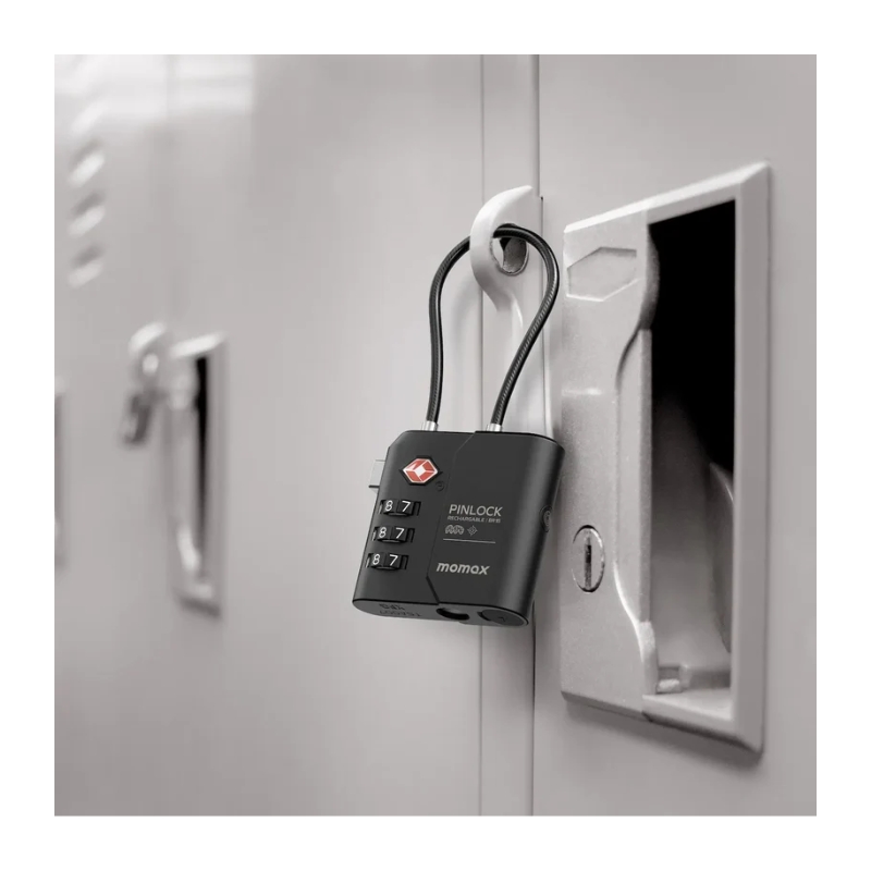 Momax PinLock TSA Find My Locator Lock (Desert Titanium)