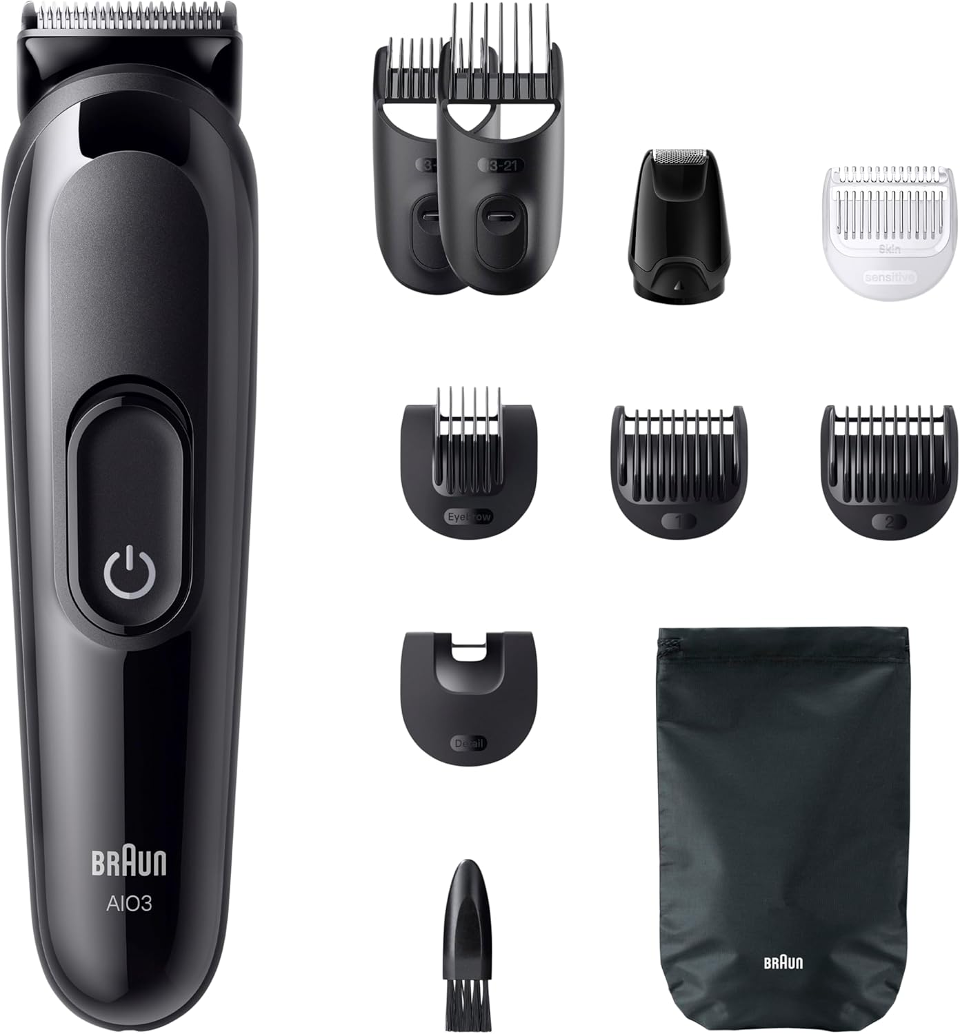 Braun AIO3560 All-in-One Series 3 Beard Trimmer with 10in1 Grooming Kit
