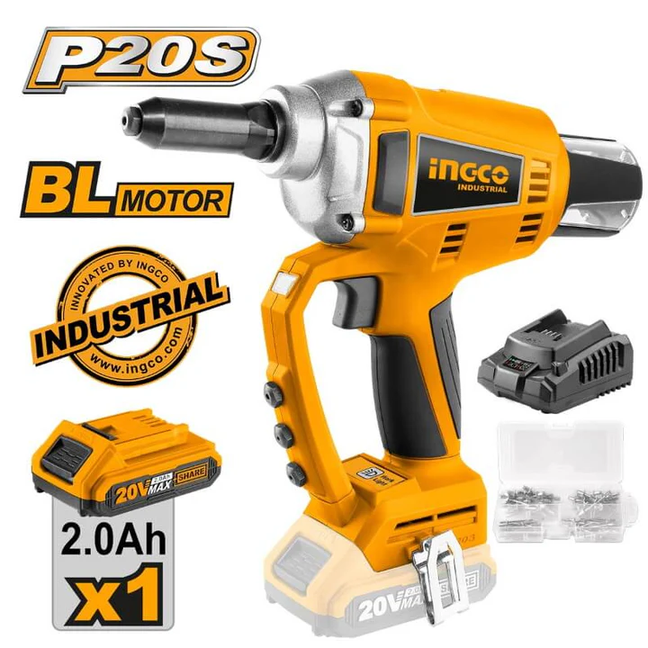 تۆنیک 20V ستاپلەری بارگاویکەرەوە + پاتری 2Ah