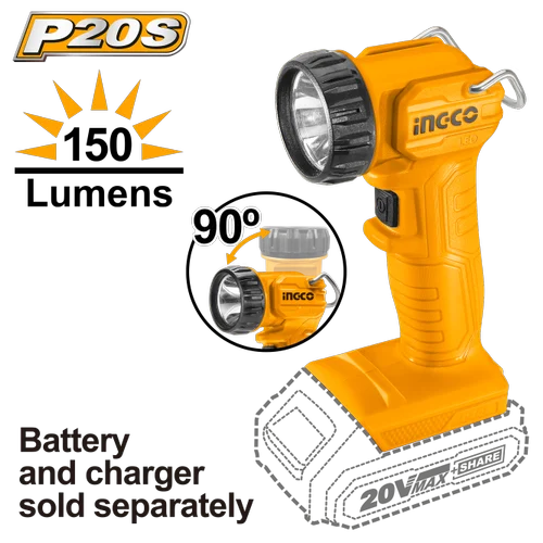 تورج لايت شحن صناعي ٢٠ فولت بدون ملحقات ليدي