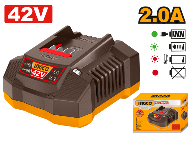 INGCO FCLI42021 P42M LINE BATTERY CHARGER 42V 2.0A