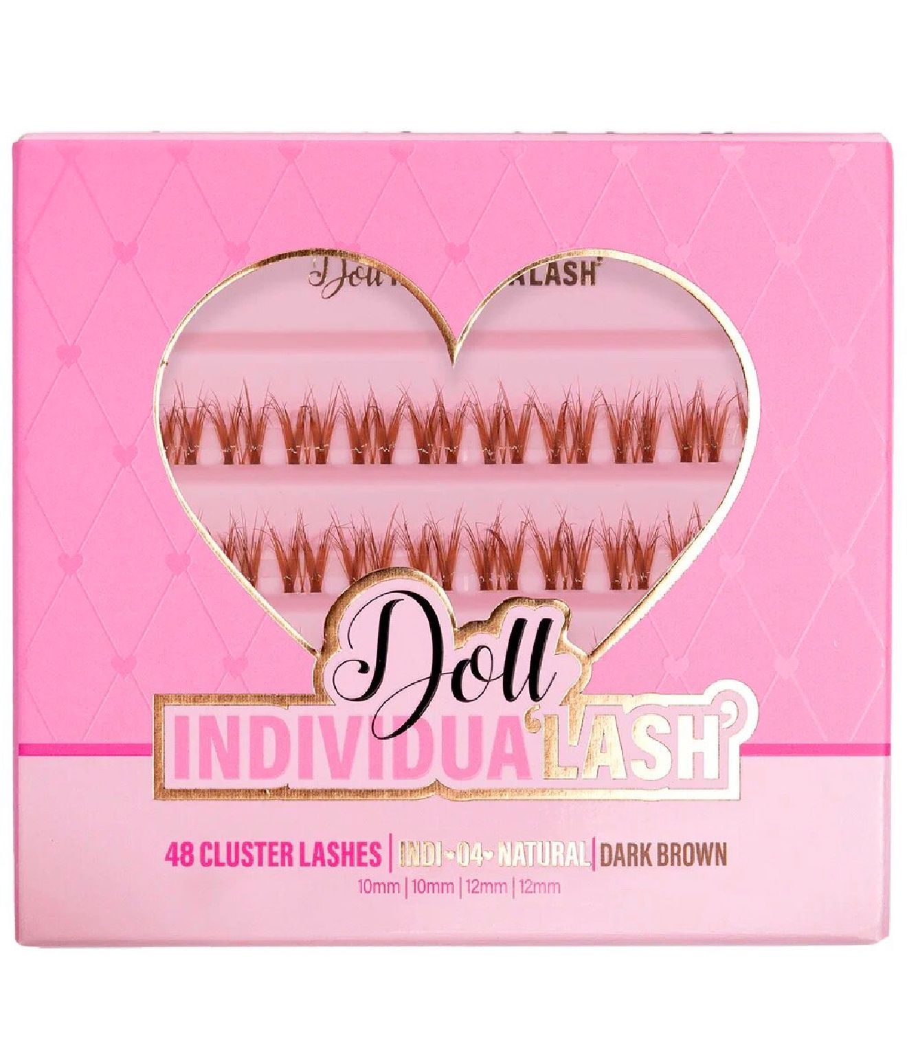 Doll Individual Lash Clusters - 48 Clusters (Natural Dark Brown)