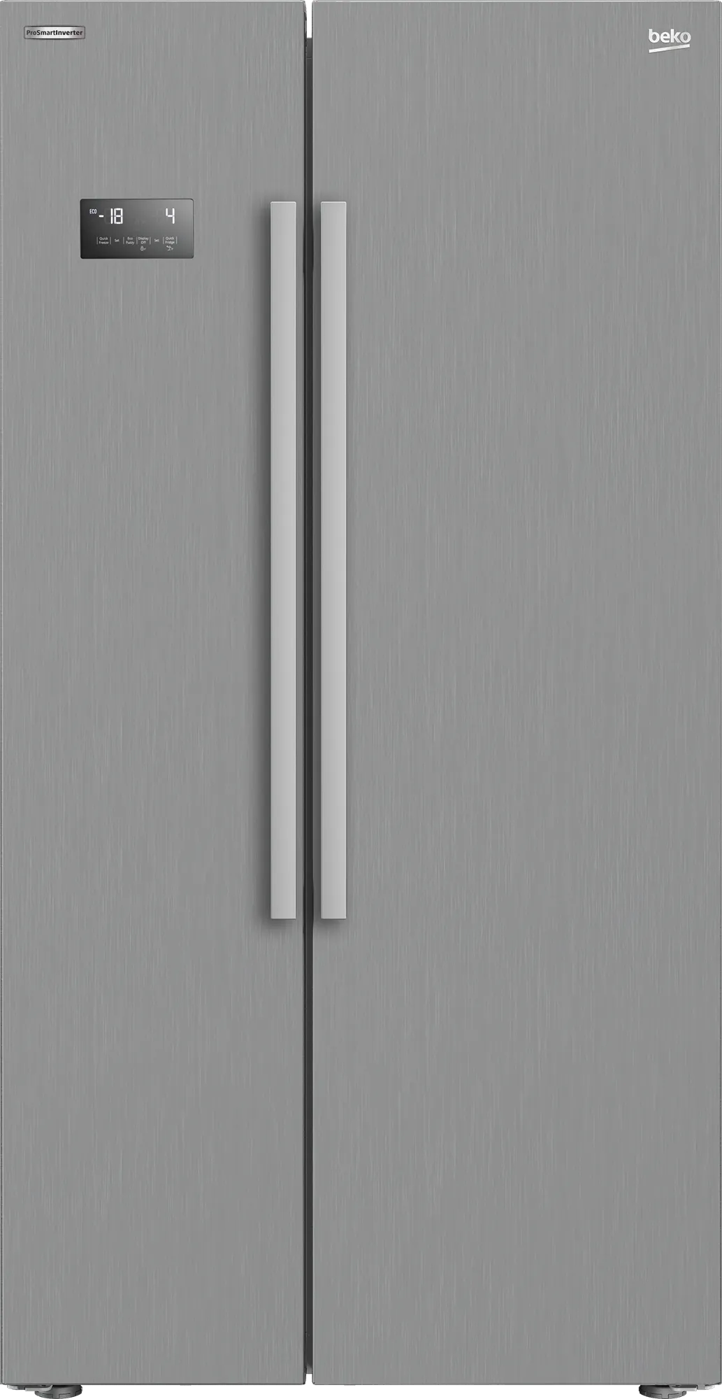 Refrigerator with freezer (side-mounted, 91 cm)