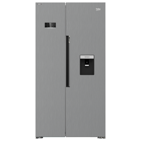 Beko 24ft - Side By Side Refrigerator - Stainless Steel