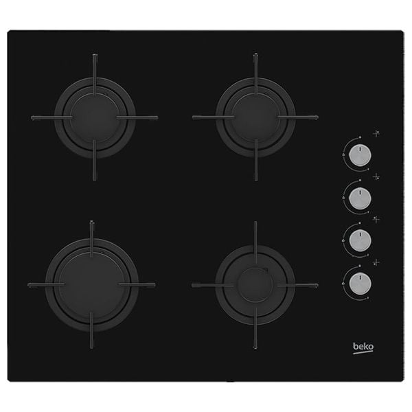 Beko HILG64120S- 4 Burners - Built-In Gas Cooker - Black
